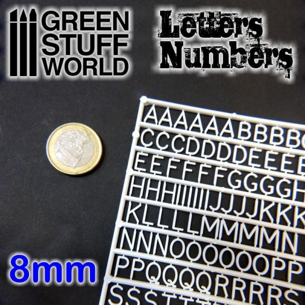 Letters & Numbers, 8mm