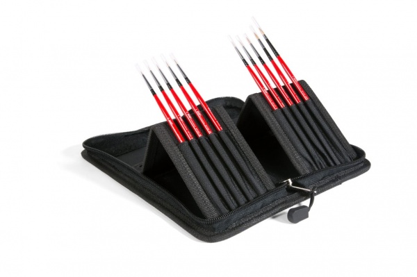 MARTA KOLINSKY DELUXE BRUSHES KIT, 10 BRUSHES IN BAG