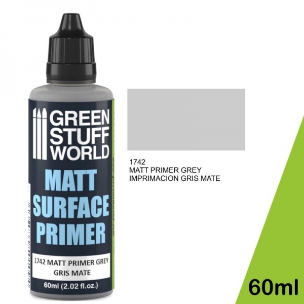 Matt Surface Primer, Grey, 60ml