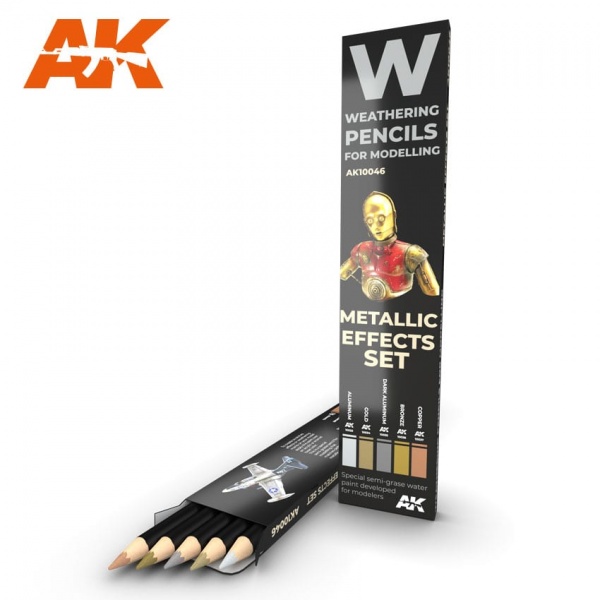 METALLICS: EFFECT SET, WATERCOLOUR PENCIL SET