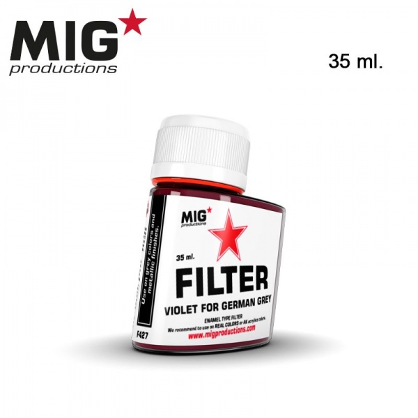 MIG FILTER PAINTS, VIOLET FOR GERMAN GREY, 35ML