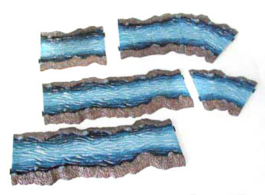 PAINTED RIVER SET - OVER 1 METRE