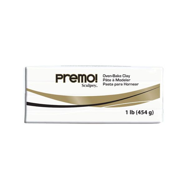 Premo Sculpey White, LARGE BLOCK 454g