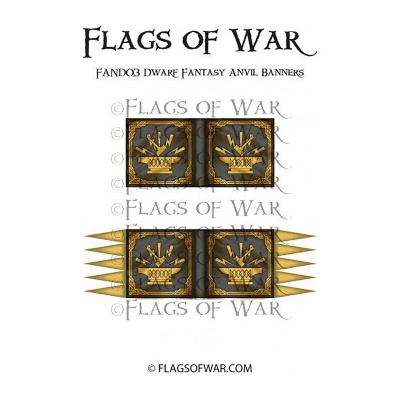 Dwarf Fantasy Anvil Banners