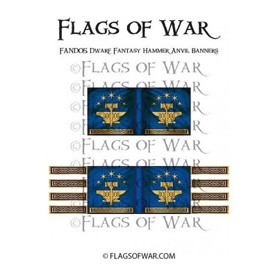 Dwarf Fantasy Hammer Anvil Banners