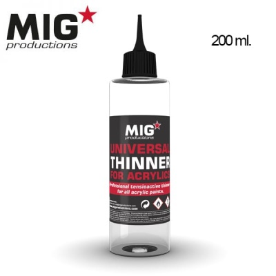 UNIVERSAL THINNER FOR ACRYLICS, 200ML
