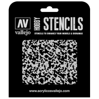 ST-AIR001 Vallejo Hobby Stencils - Weathered Paint 1/48, 1/35 Scale