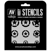 ST-AIR004 Vallejo Hobby Stencils - USAF Marks, 1/35 Scale