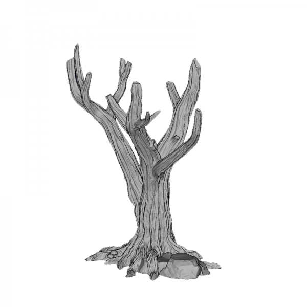 Tree Trunk 3, 140mm, Suitable for 28mm gaming