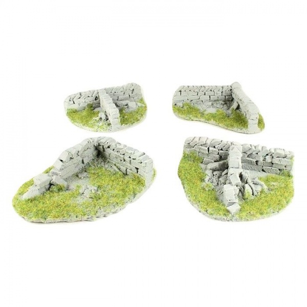 WALLING CORNERS, ROADSIDE, BOX OF FOUR, OO SCALE