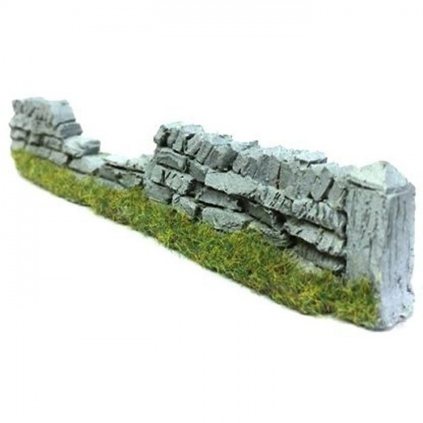 WALLING, ROADSIDE DRY STONE, DAMAGED, OO SCALE