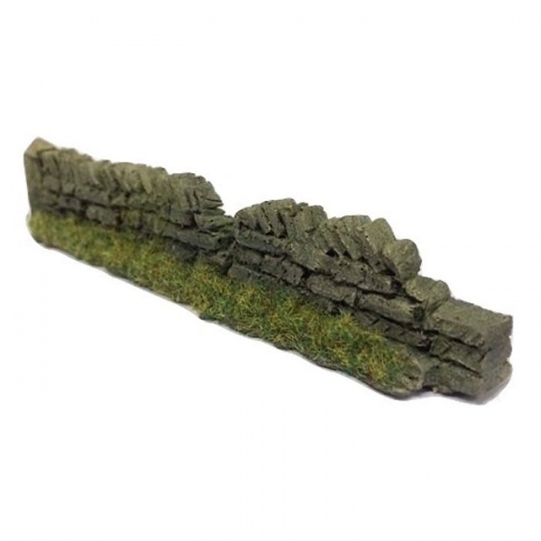 WALLING, ROADSIDE DRY STONE, LIGHT BROWN, DAMAGED, OO SCALE